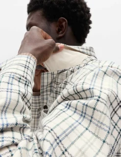 Pure Cotton Check Overshirt