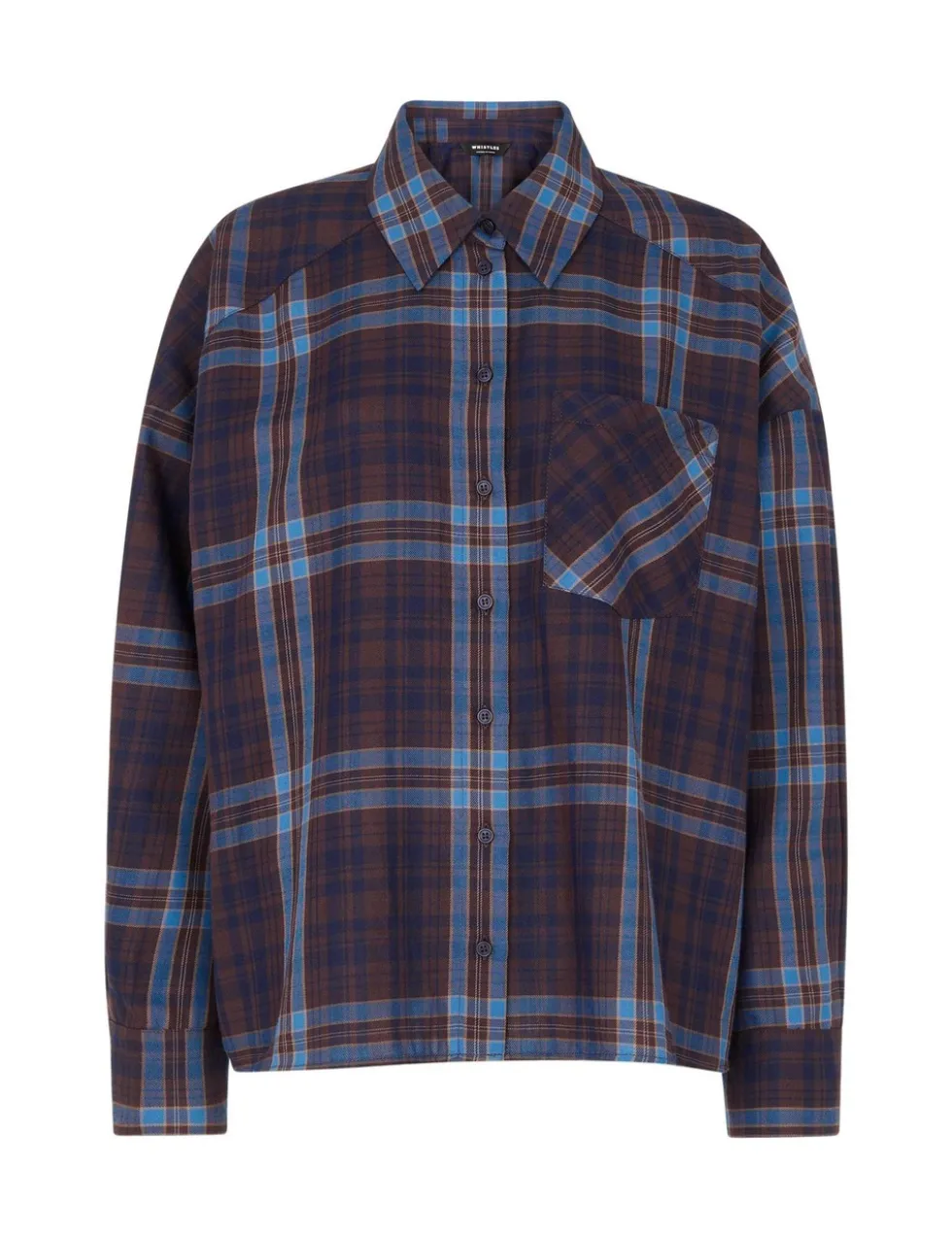 Pure Cotton Checked Collared Shirt