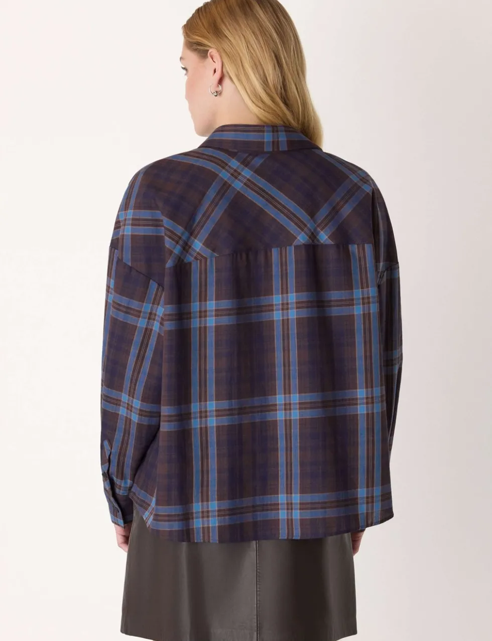 Pure Cotton Checked Collared Shirt