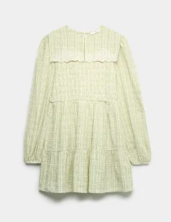 Pure Cotton Checked Dress (6-16 Yrs)