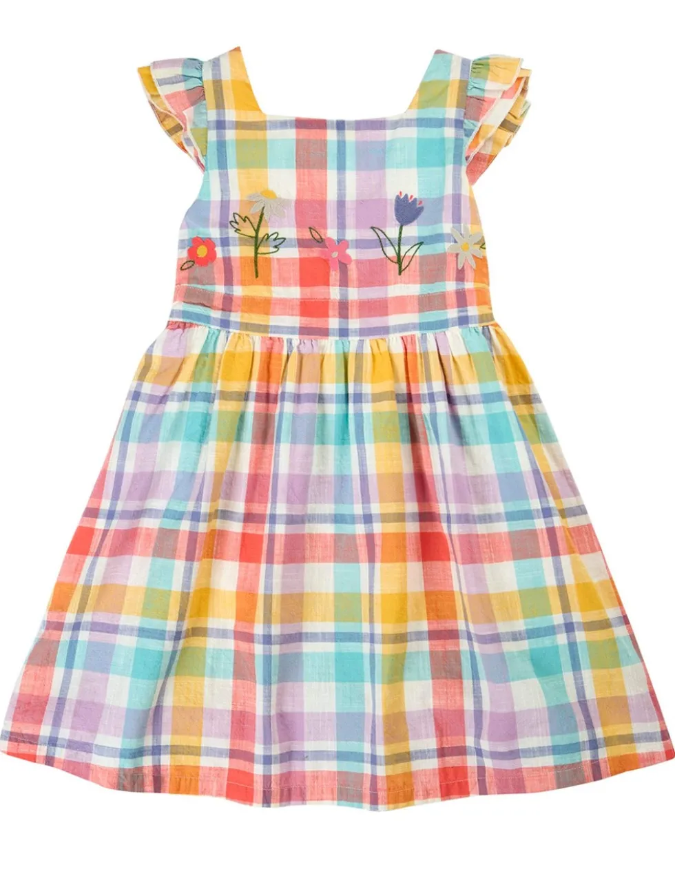 Pure Cotton Checked Dress (2-10 Yrs)