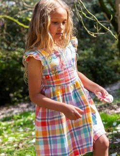 Pure Cotton Checked Dress (2-10 Yrs)