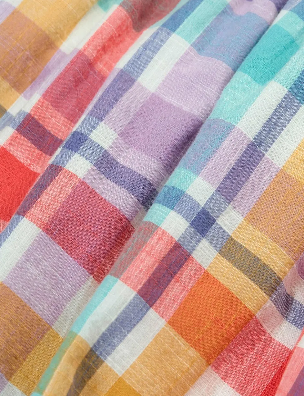 Pure Cotton Checked Dress (2-10 Yrs)
