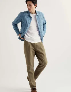 Pure Cotton Checked Overshirt