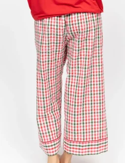 Pure Cotton Checked Pyjama Bottoms