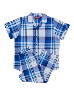 Pure Cotton Checked Pyjamas (2-13 Yrs)