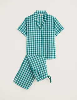 Pure Cotton Checked Pyjama Set