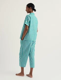 Pure Cotton Checked Pyjama Set