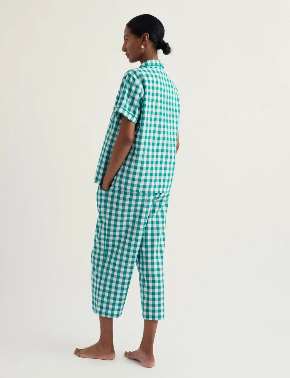 Pure Cotton Checked Pyjama Set