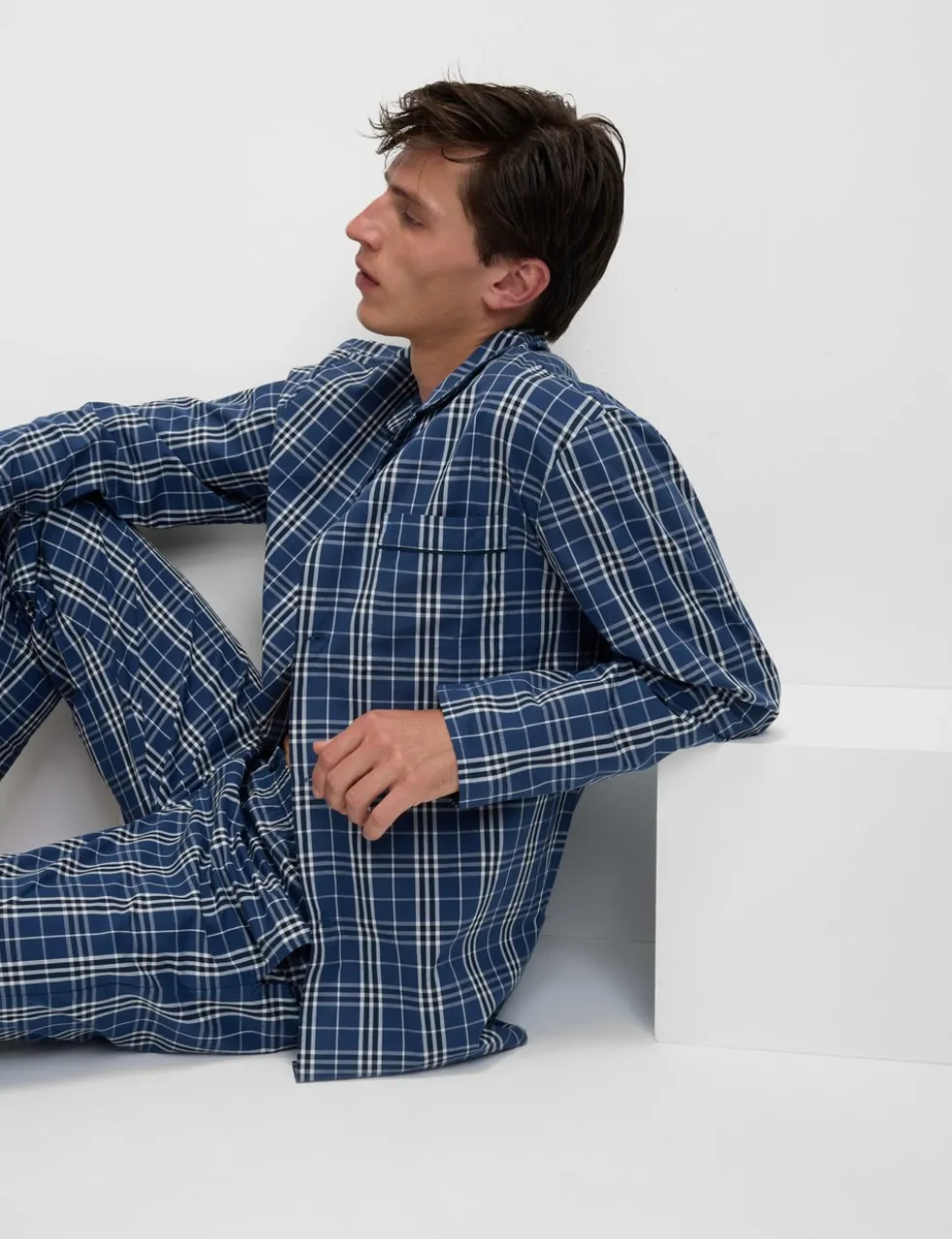 Pure Cotton Checked Pyjama Set