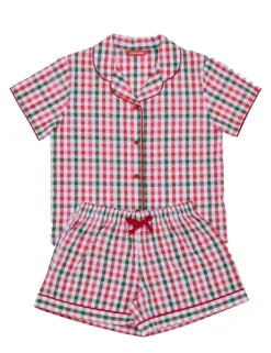 Pure Cotton Checked Pyjamas (2-13 Yrs)