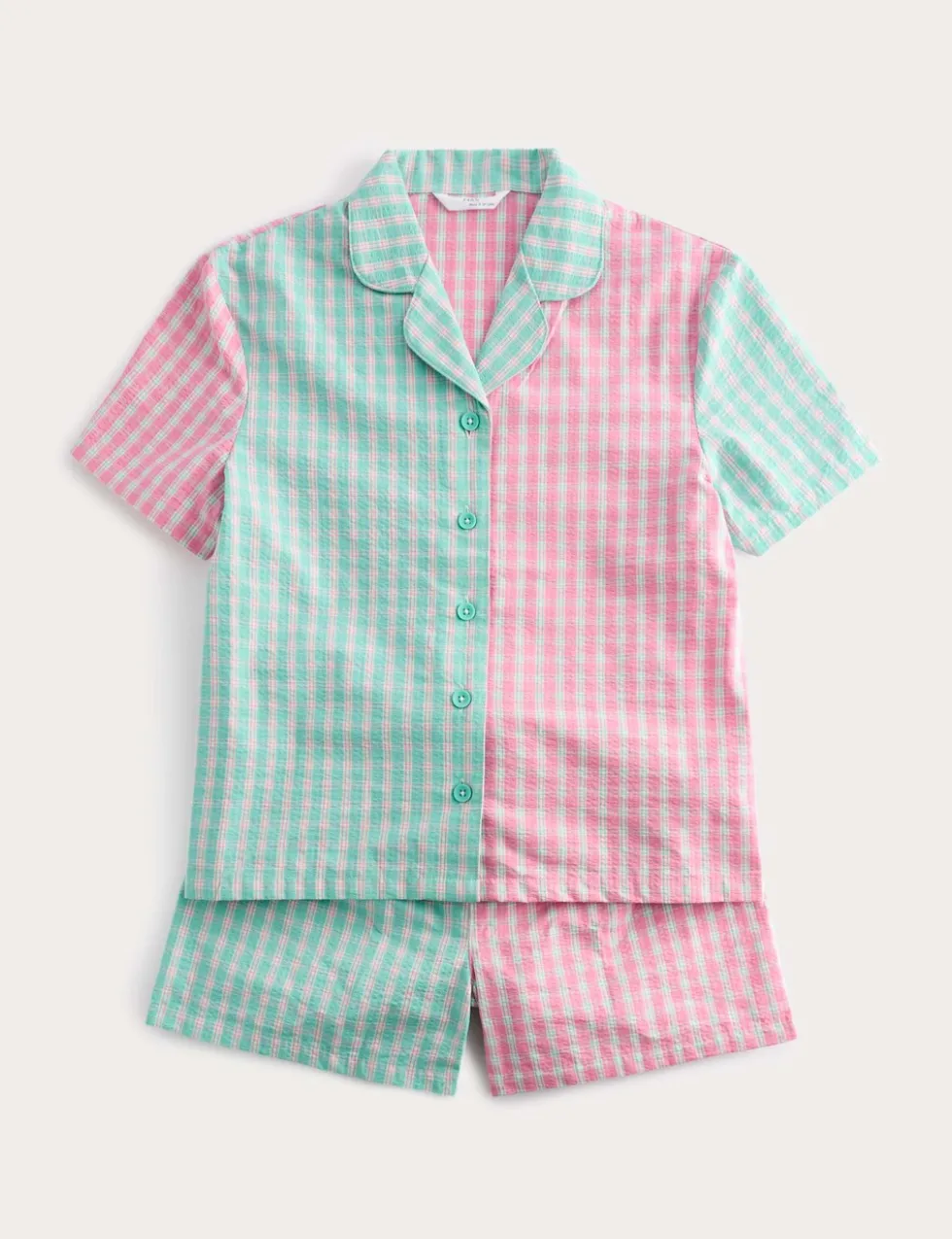 Pure Cotton Checked Pyjamas (6-16 Yrs)