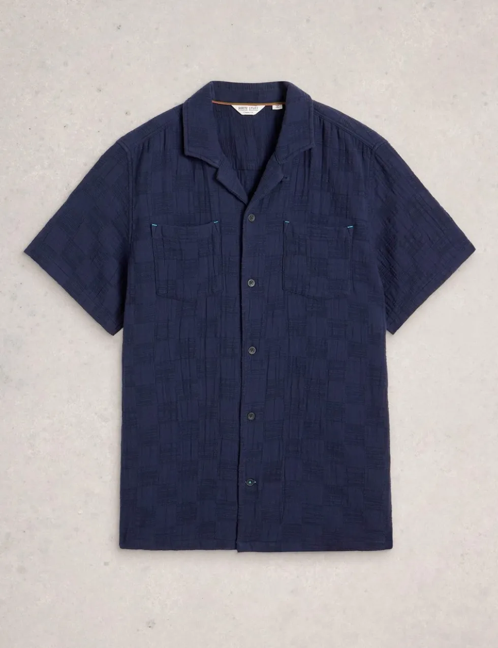 Pure Cotton Checked Short Sleeve Shirt