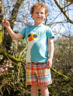 Pure Cotton Checked Shorts (2-10 Yrs)
