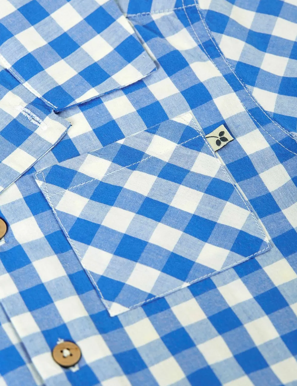 Pure Cotton Checked Sun Shirt (2-10 Yrs)