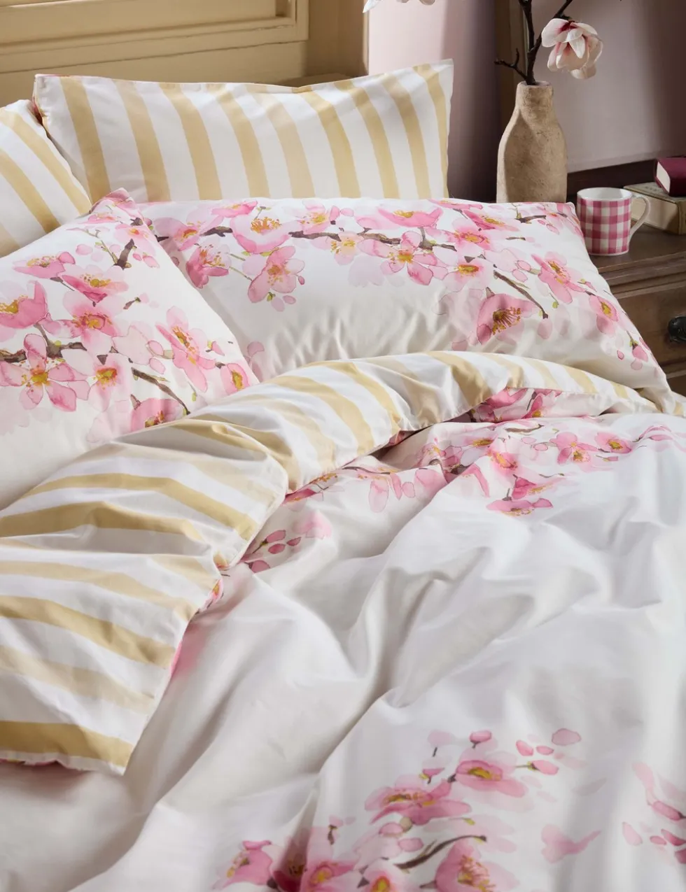 Pure Cotton Cherry Blossom Bedding Set