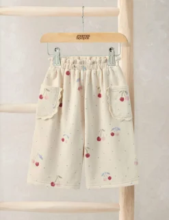 Pure Cotton Cherry Joggers (0-3 Yrs)