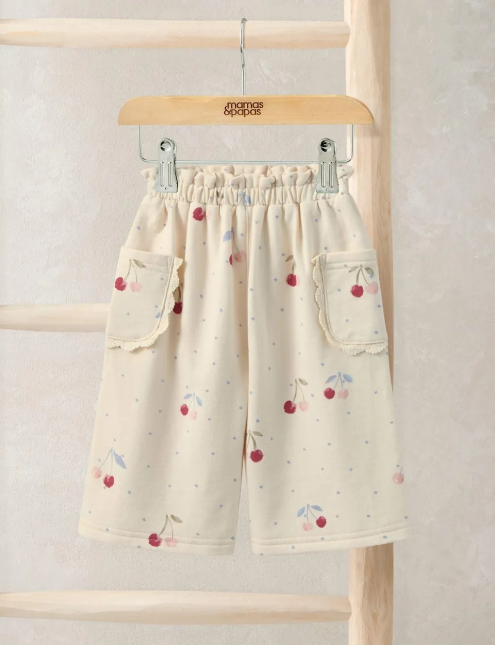 Pure Cotton Cherry Joggers (0-3 Yrs)