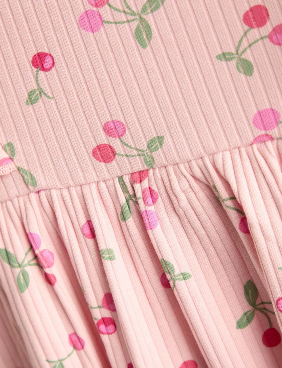 Pure Cotton Cherry Print Dress (6 Mths-7 Yrs)