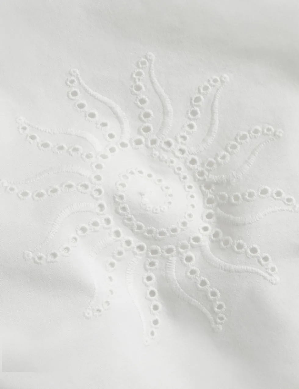 Pure Cotton Coastal Broderie Bedding Set