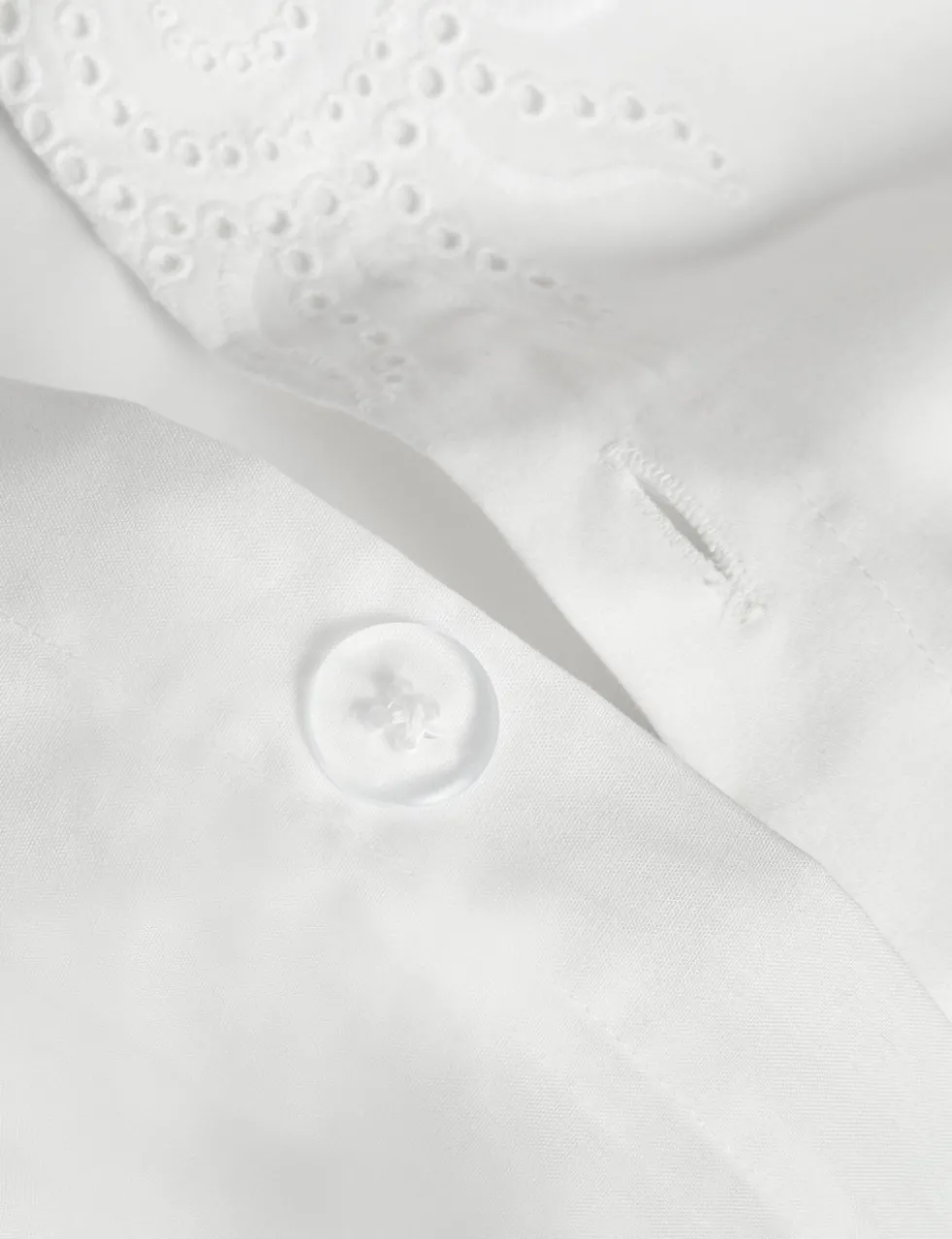 Pure Cotton Coastal Broderie Bedding Set