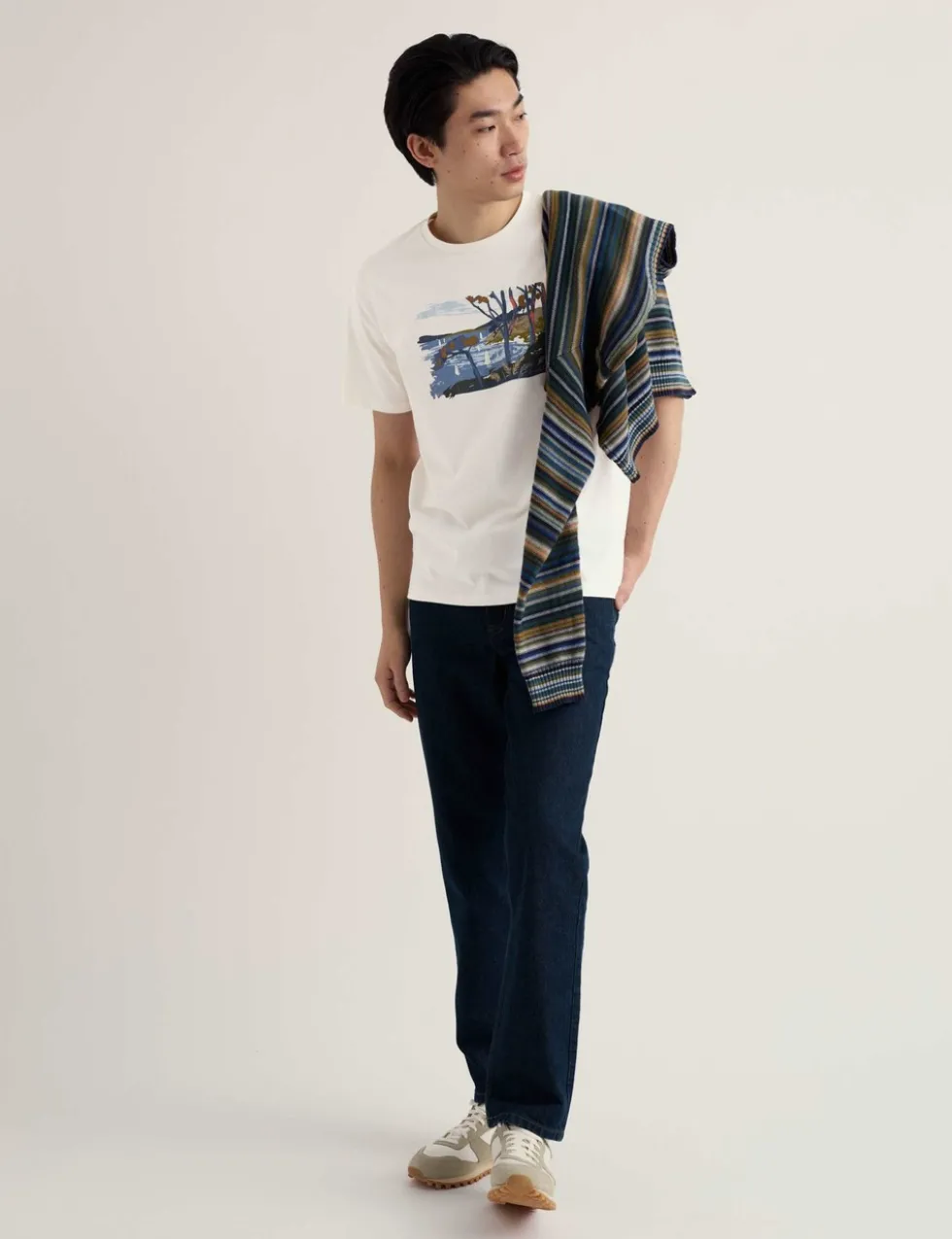 Pure Cotton Coastal Graphic T-Shirt