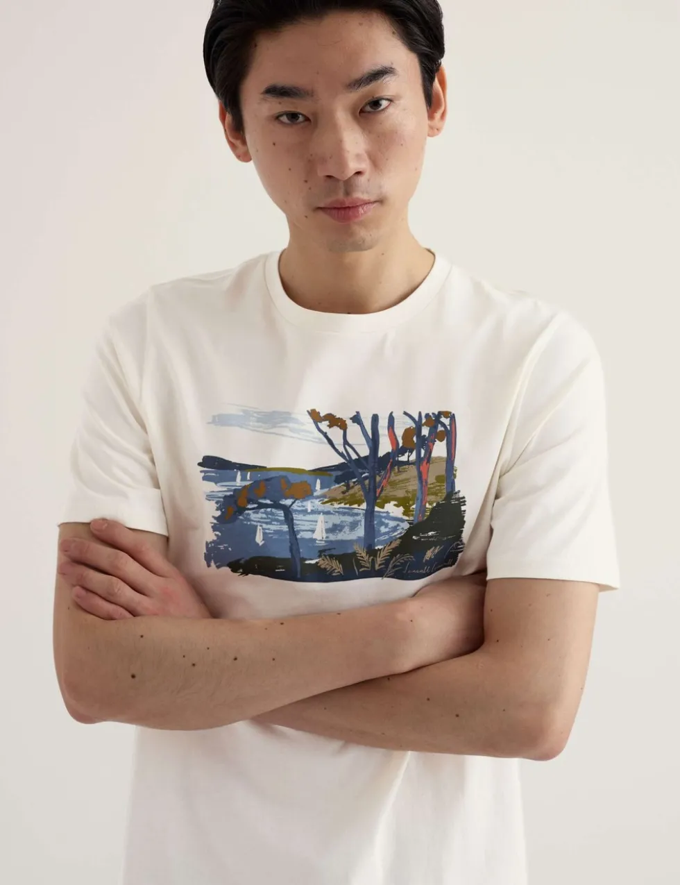 Pure Cotton Coastal Graphic T-Shirt