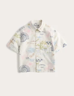 Pure Cotton Coastal Print Shirt (2-8 Yrs)