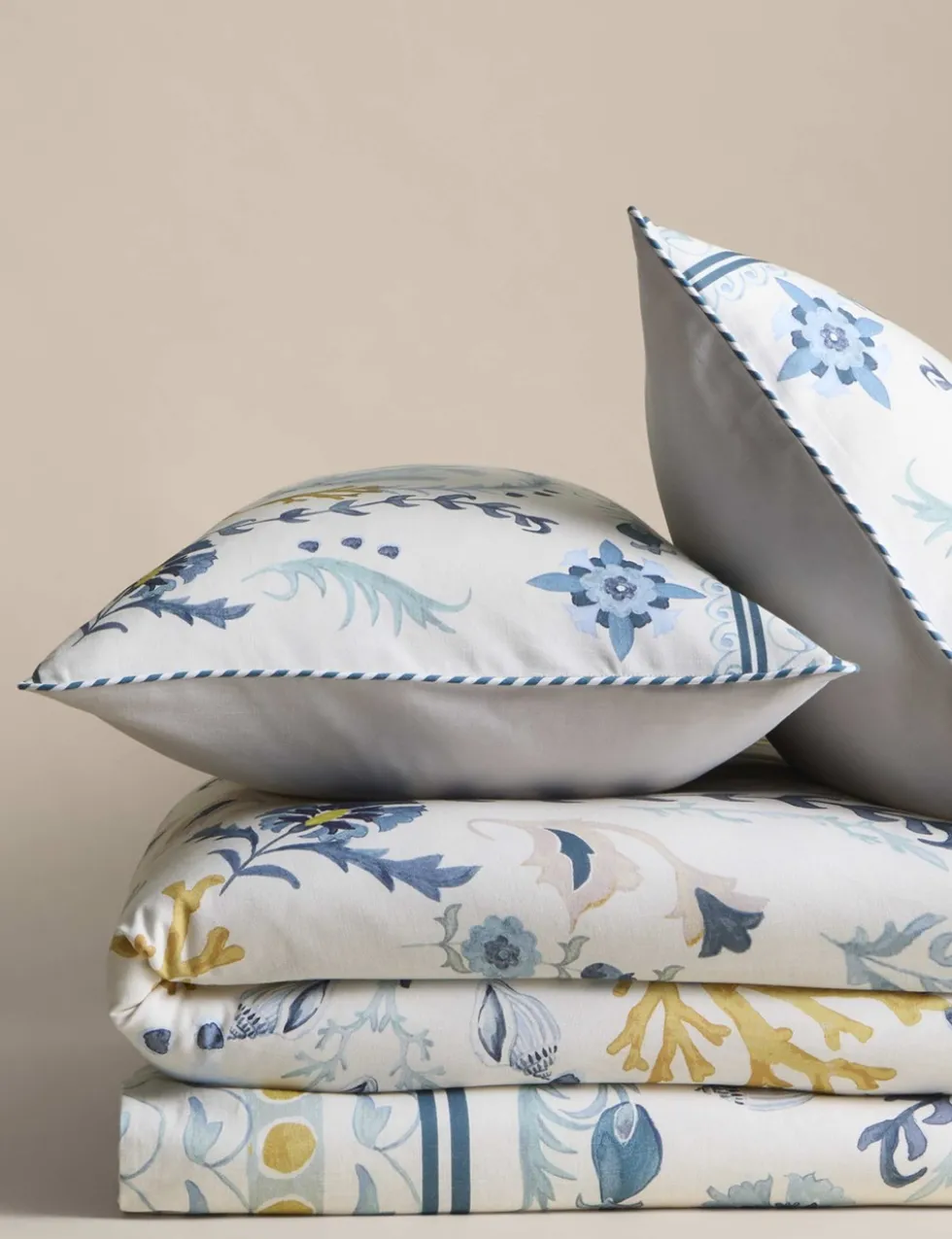 Pure Cotton Coastal Suzani Bedding Set