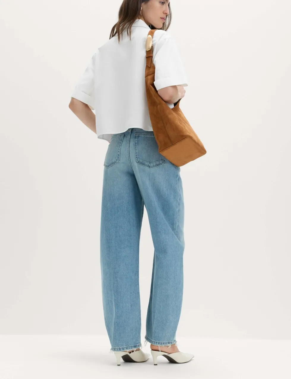 Pure Cotton Collared Boxy Shirt