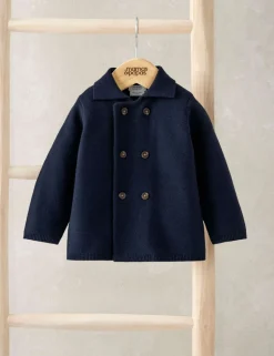 Pure Cotton Collared Cardigan (0 Mths-3 Yrs)