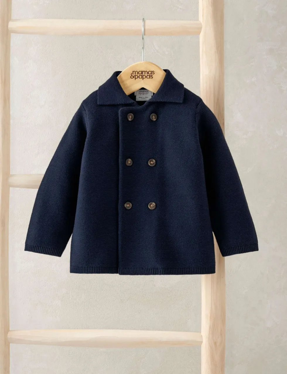 Pure Cotton Collared Cardigan (0 Mths-3 Yrs)
