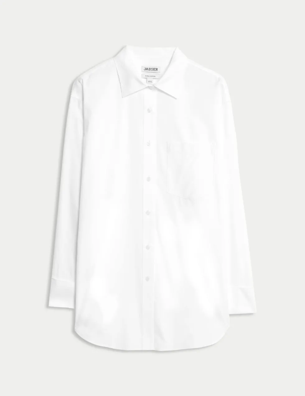 Pure Cotton Collared Double Cuff Shirt