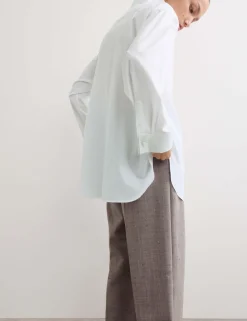 Pure Cotton Collared Double Cuff Shirt