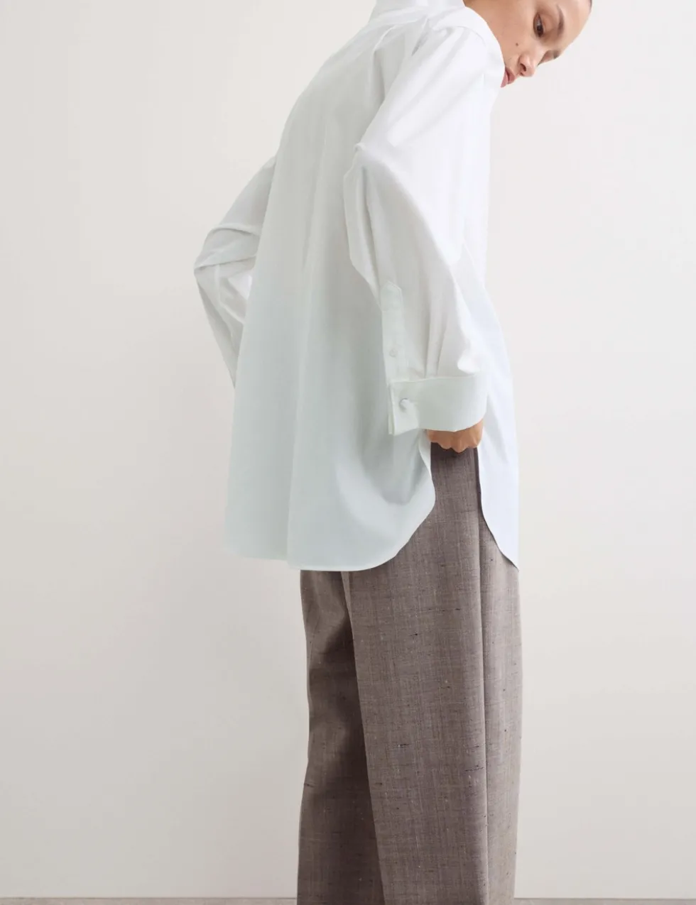 Pure Cotton Collared Double Cuff Shirt