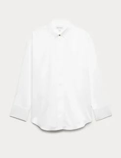 Pure Cotton Collared Relaxed Shirt