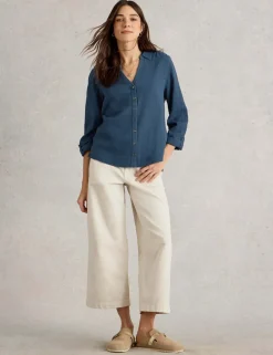 Pure Cotton Collared Shirt
