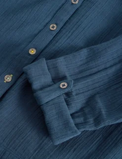 Pure Cotton Collared Shirt