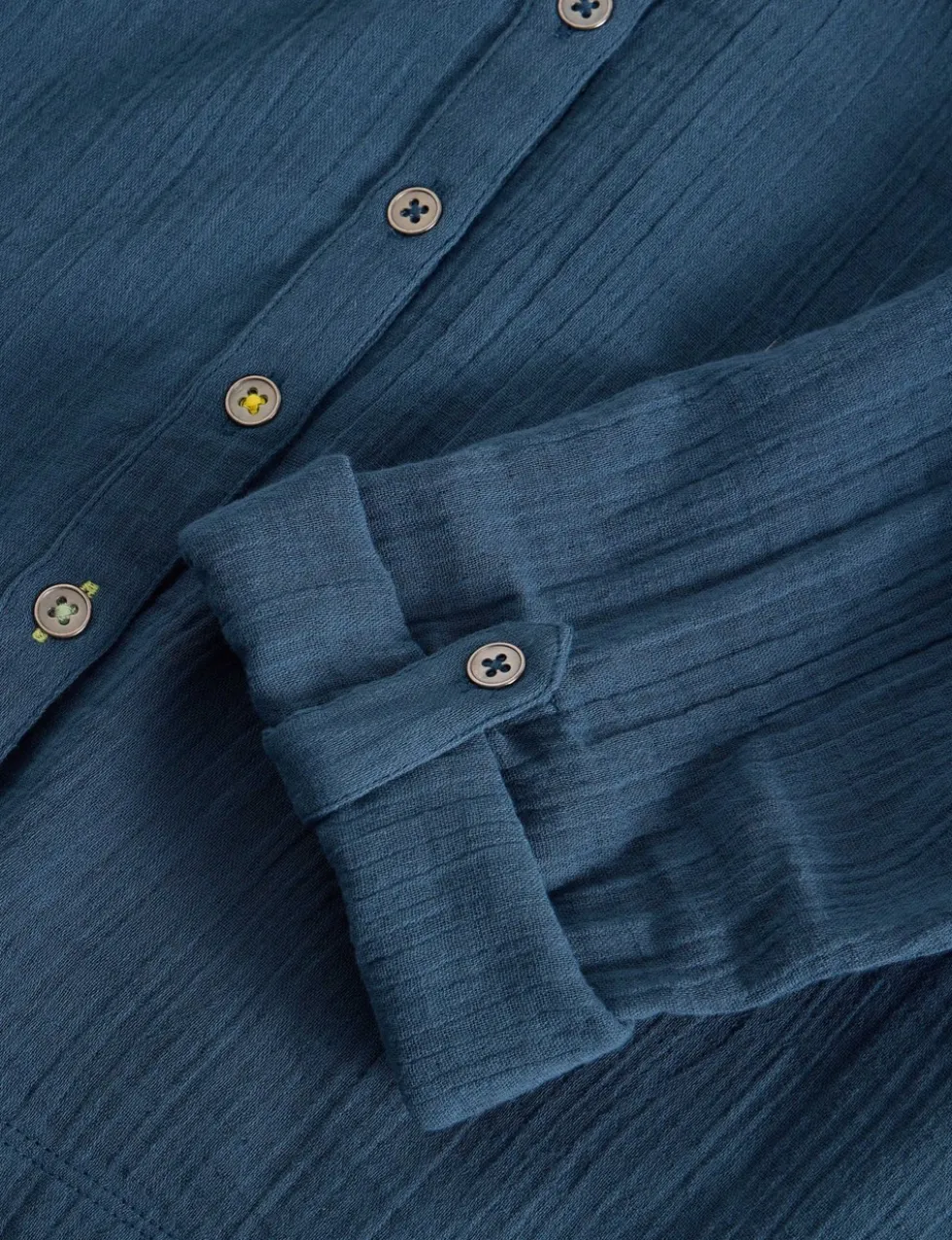 Pure Cotton Collared Shirt