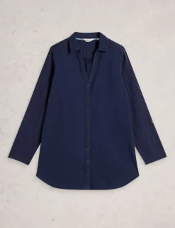 Pure Cotton Collared Shirt
