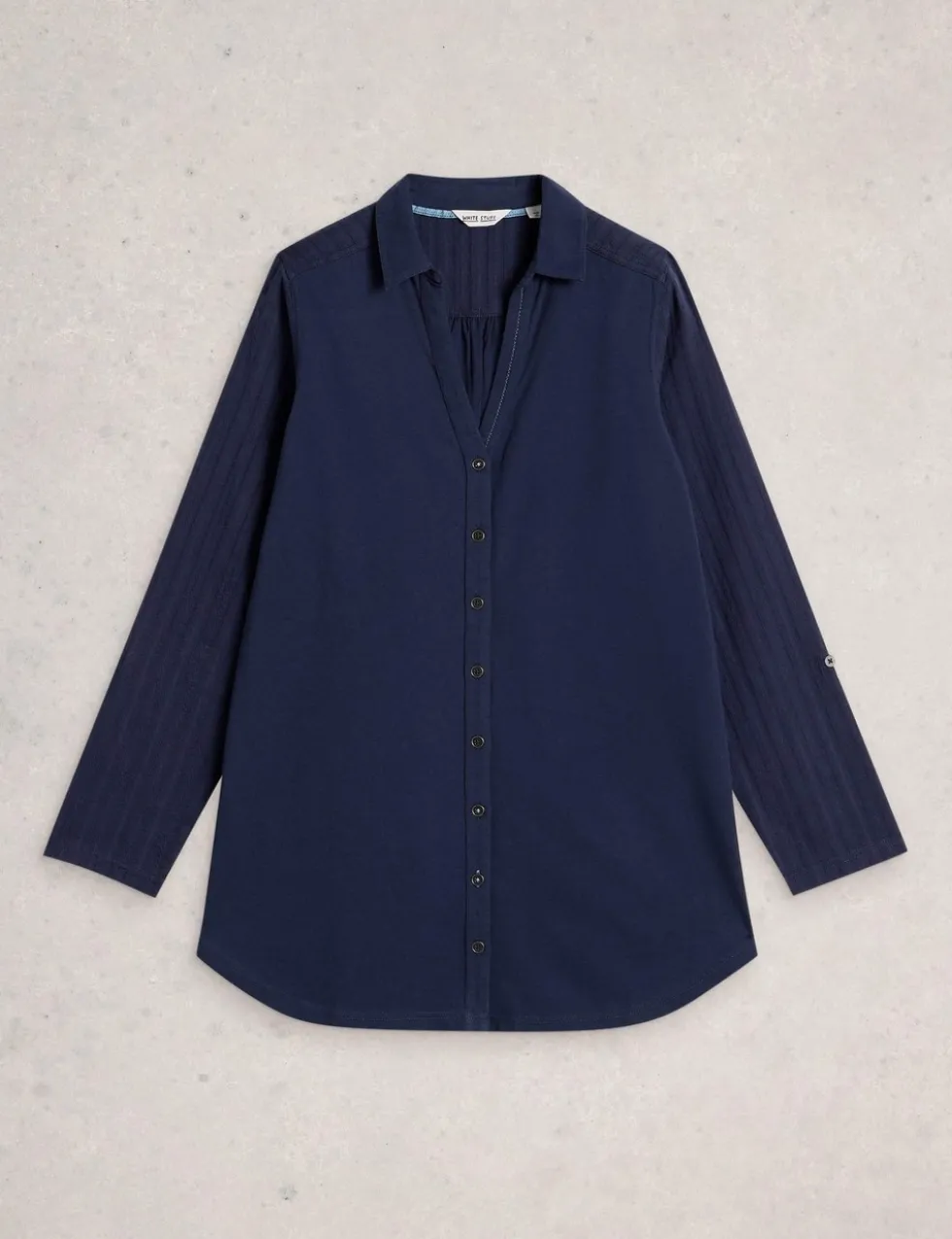 Pure Cotton Collared Shirt