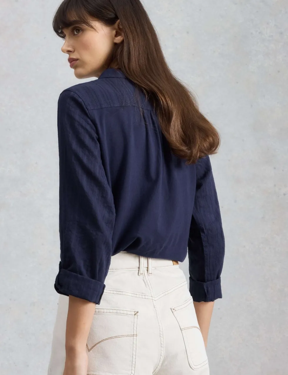 Pure Cotton Collared Shirt