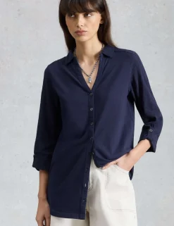 Pure Cotton Collared Shirt