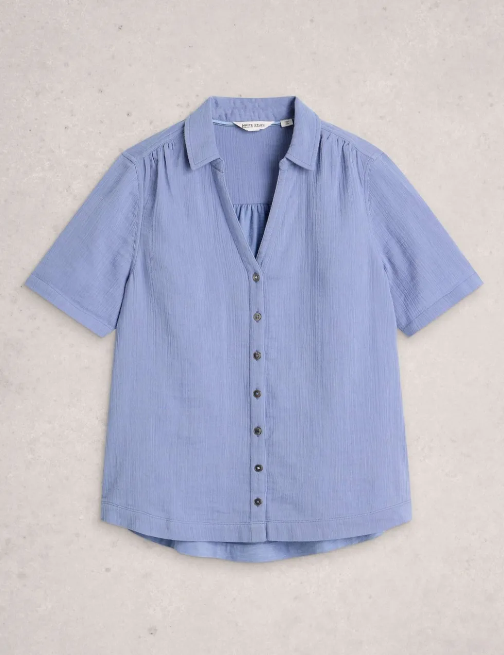 Pure Cotton Collared Shirt