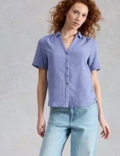 Pure Cotton Collared Shirt