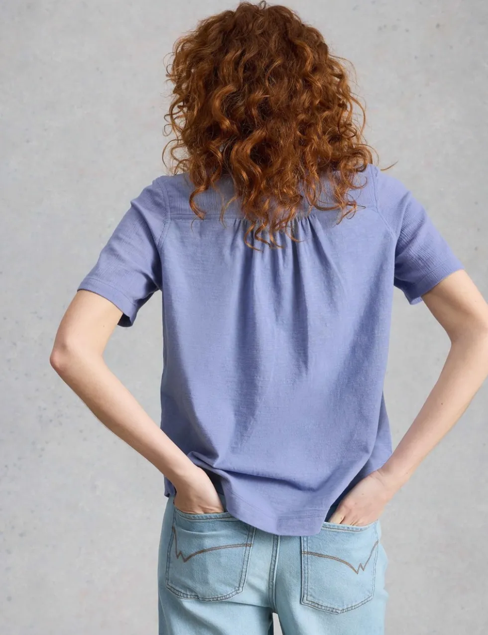 Pure Cotton Collared Shirt