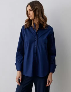 Pure Cotton Collared Shirt