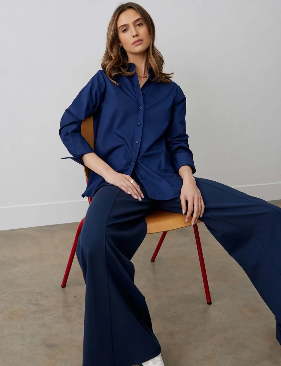 Pure Cotton Collared Shirt