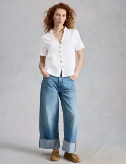Pure Cotton Collared Shirt