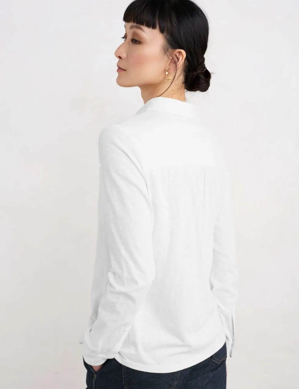 Pure Cotton Collared Shirt
